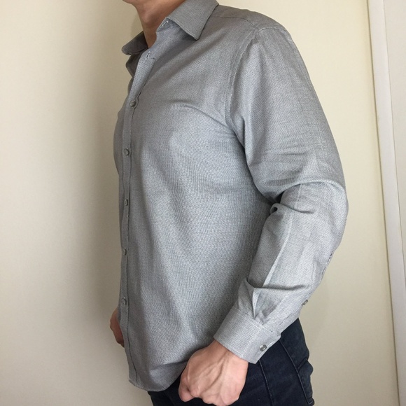 Michael Kors shirt men's grey slim fit - Picture 2 of 8